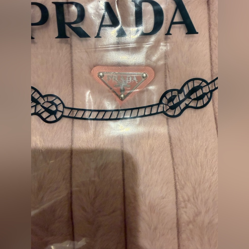 PRADA GWP Faux Fur Tote Bag - Picture 10 of 12